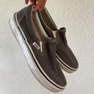 Vans Charcoal Slip-On Shoes